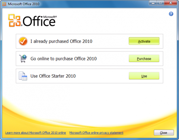 microsoft office activation wizard online